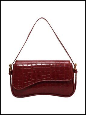 Waterproof Leather Small Shoulder Bag Crossbody Purse for Women Trendy Tote